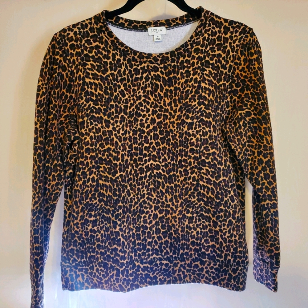 J Crew Leopard Print Sweater